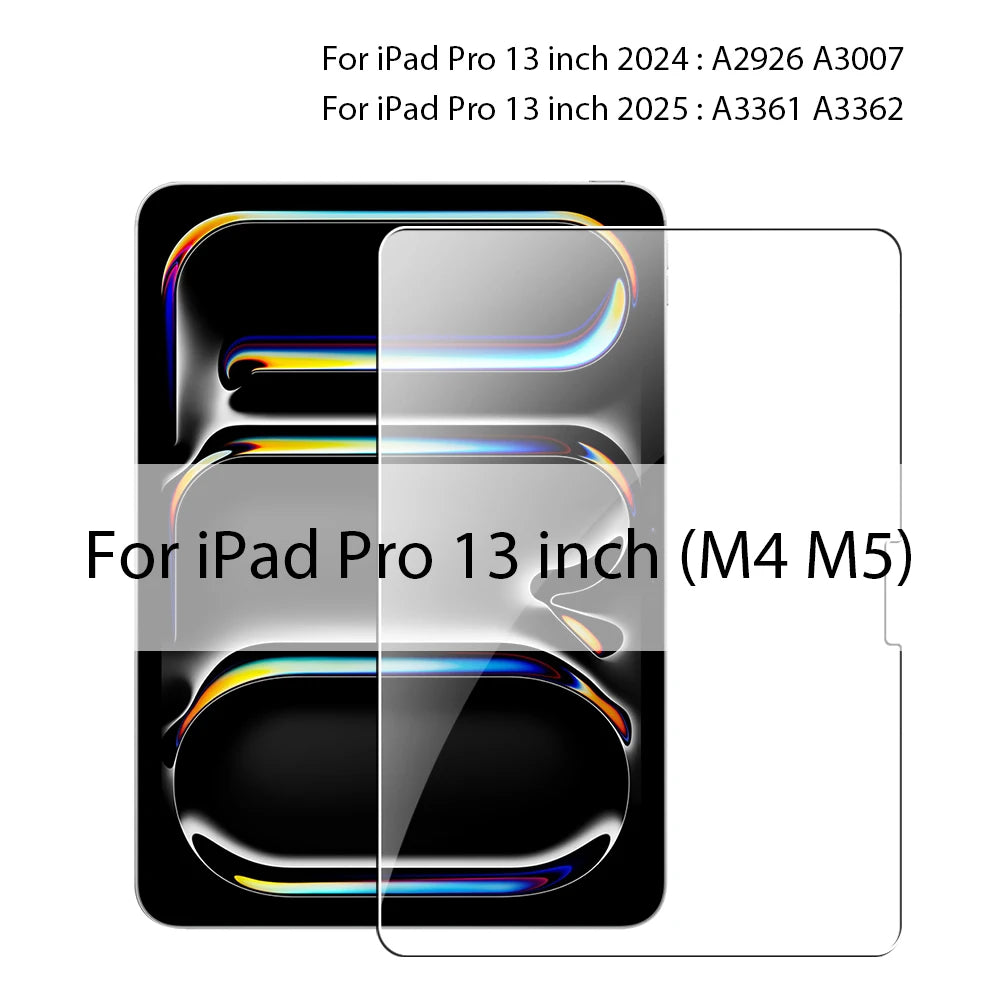 Tempered Glass Screen Protector for iPad Pro, Air, Mini & iPad Models
