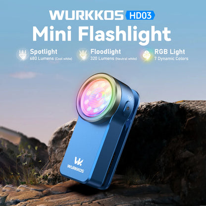 Wurkkos HD03 USB-C Rechargeable EDC Flashlight
