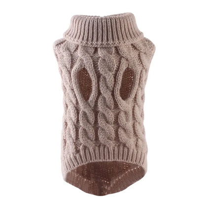 Warm Knitted Pet Jumper for Small and Medium Dogs