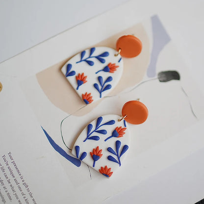 Classic Bohemiam Drop Bright Color Earrings