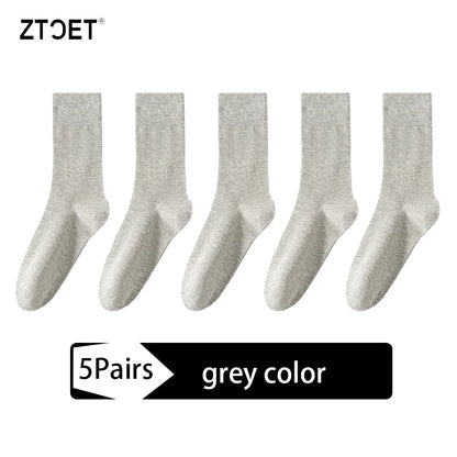 Men’s Cotton Business Casual Socks 5 Pairs