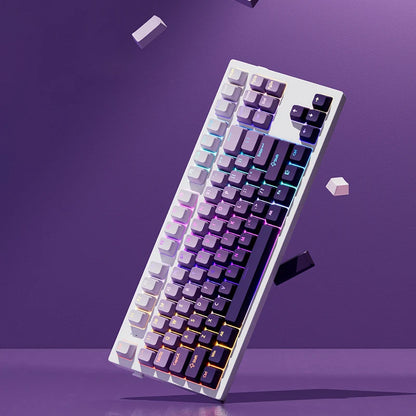 134-Key Lavender Purple Shine-Through PBT Keycap Set