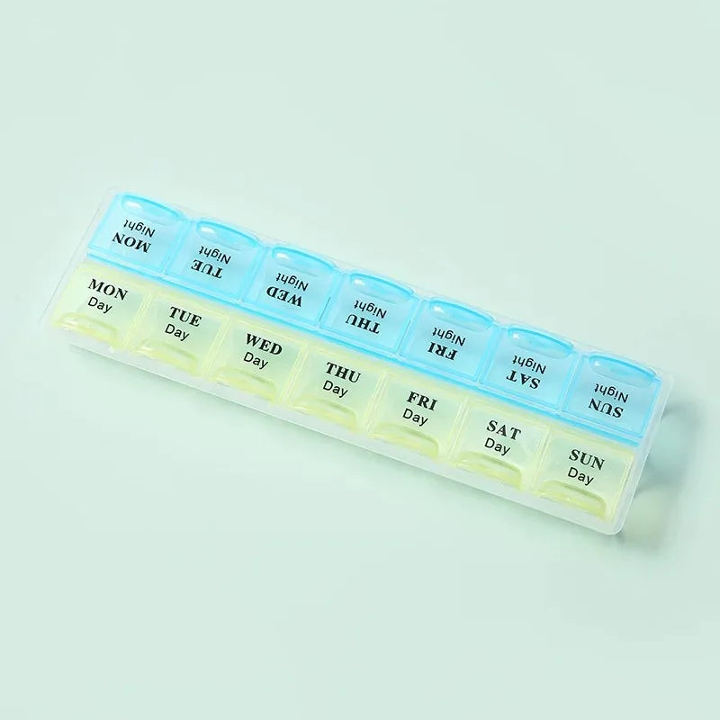 7 Day Pill Organizer Box 28 Compartments
