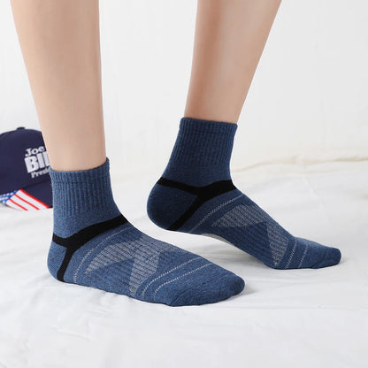 Men’s Cotton Sports Crew Socks 5 Pairs
