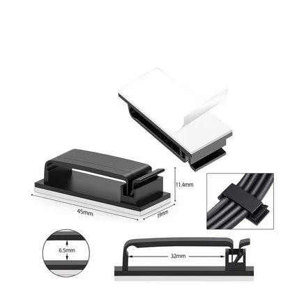 Self-Adhesive Cable Organizer Clips