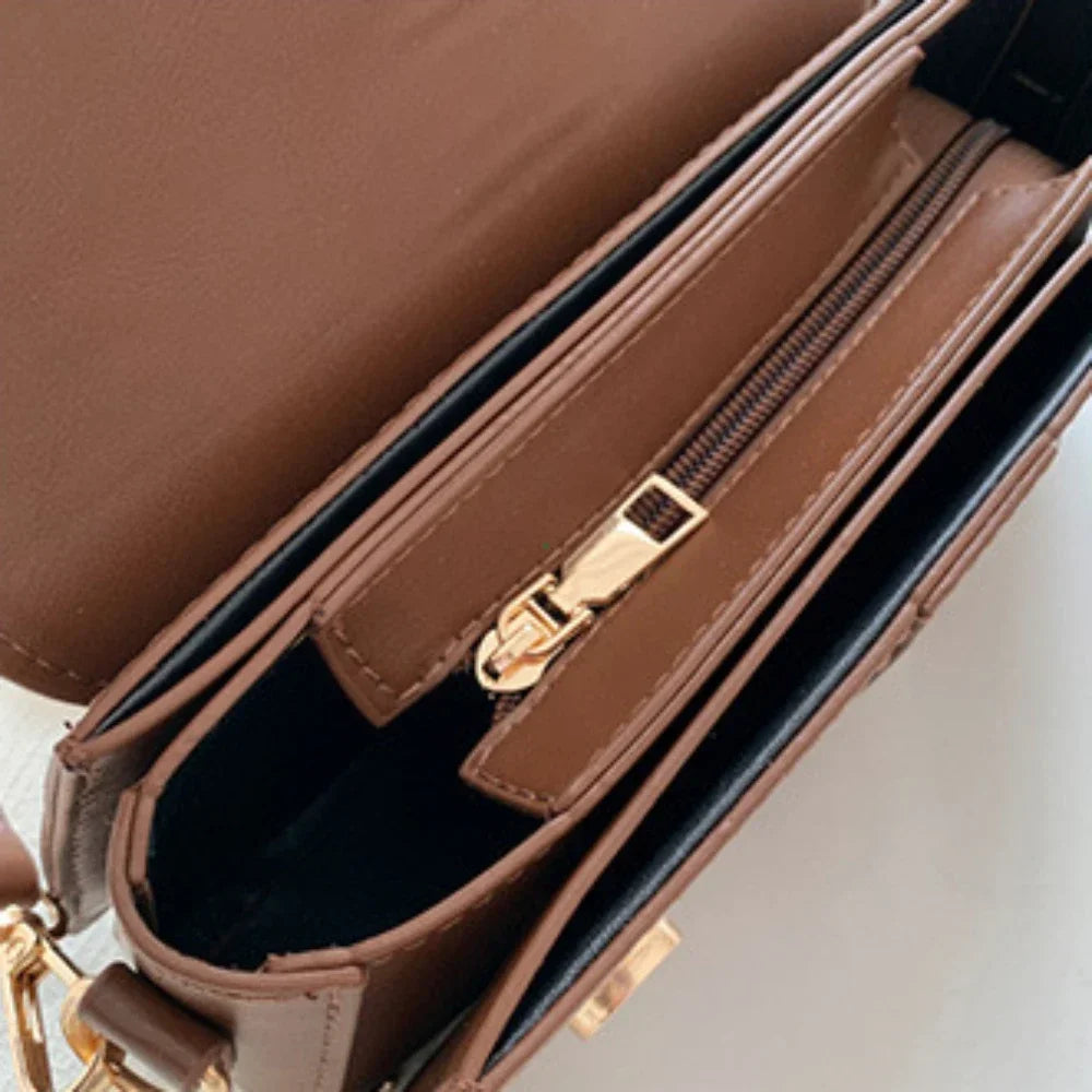 Vintage PU Leather Satchel Shoulder Bag