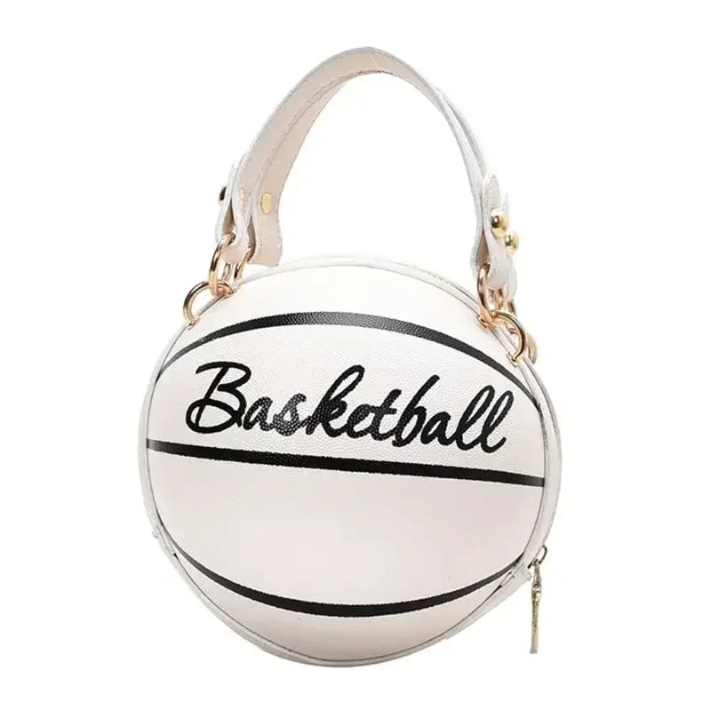 Basketball Round Crossbody Shoulder Bag