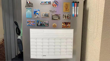 Magnetic Refrigerator Monthly Dry Erase Calendar Planner