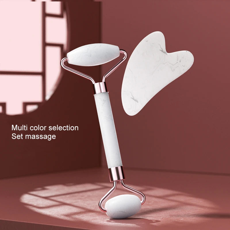 Resin Facial Massage Roller & Scraping Tool Set