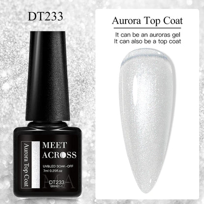 MEET ACROSS 7ml Aurora Gel Nail Top Coat