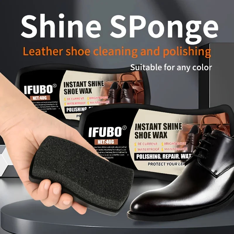 Quick Shoe Cleaning & Polishing Sponge