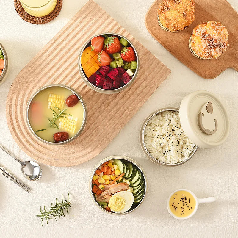 Insulated Stainless Steel Lunch Container Set