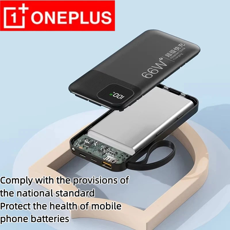 Portable High-Capacity Power Bank with Digital Display