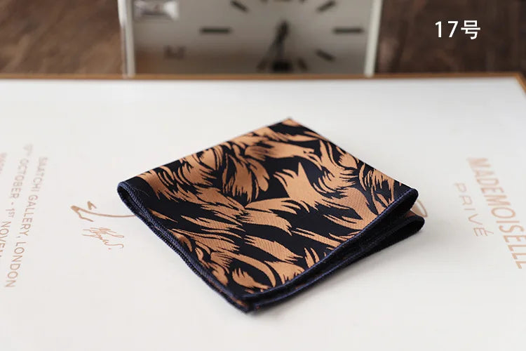 Korean Retro Geometric Pocket Square