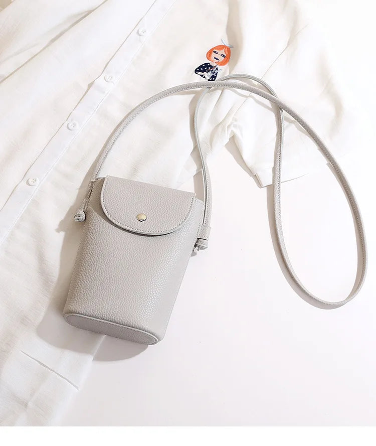 PU Leather Flap Crossbody Phone Bag