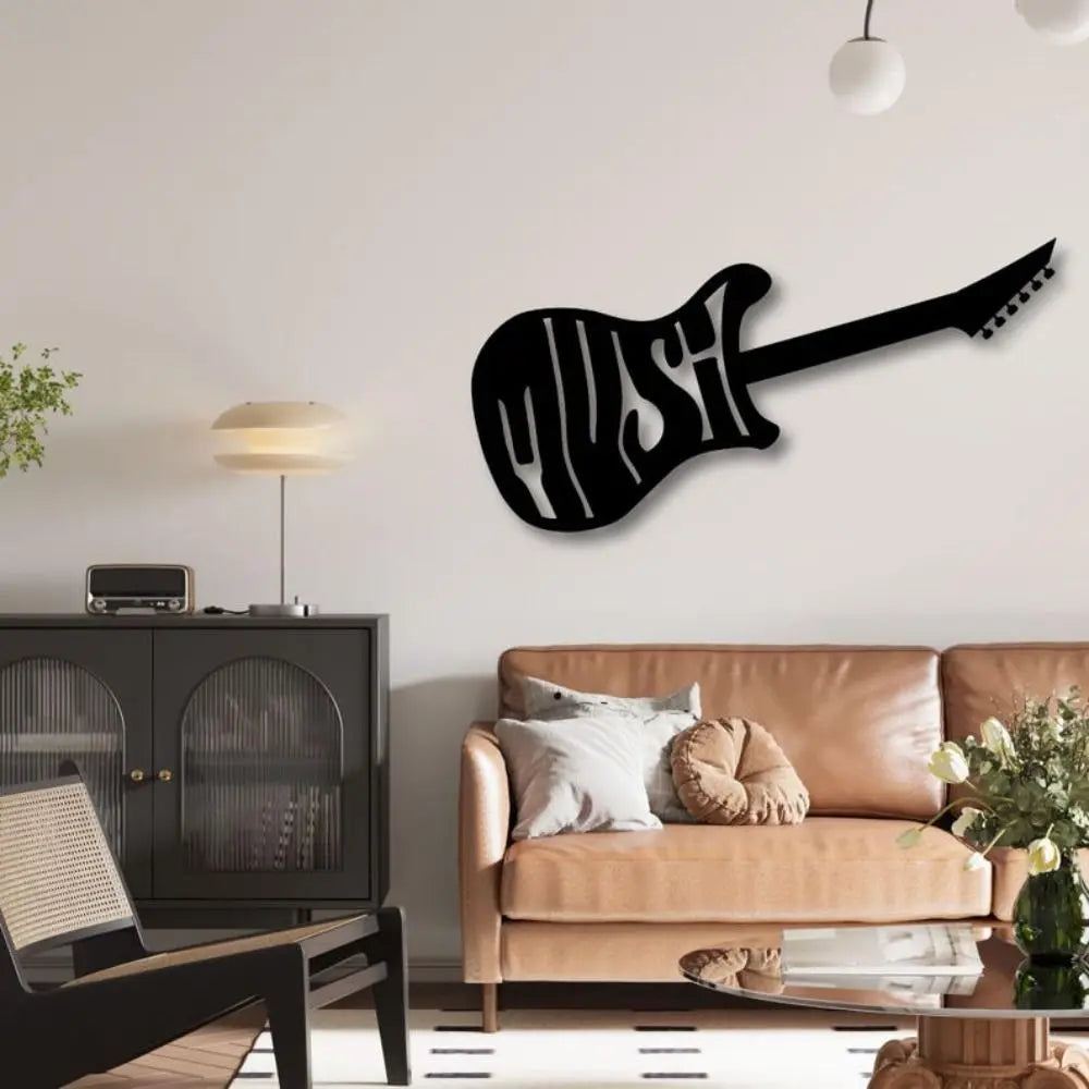 Musical Note & Violin Metal Wall Art