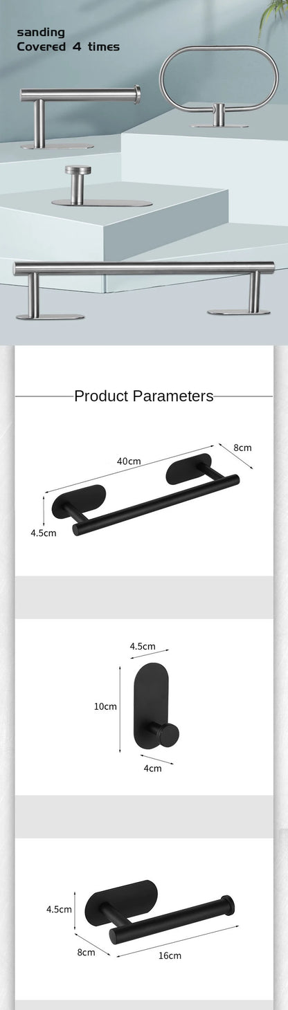 Wall Mount Stainless Steel Towel Bar