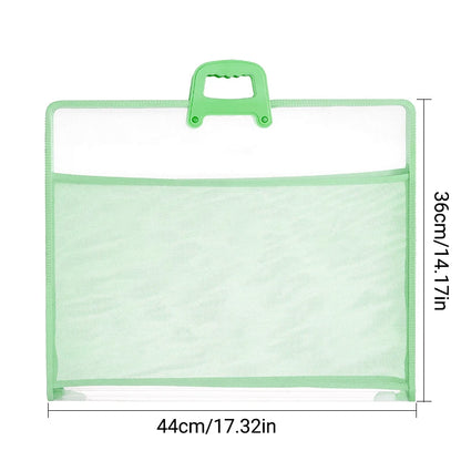 A3 Transparent Document Storage Bag with Handle