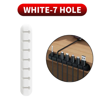 Adhesive Silicone Cable Holder Clips