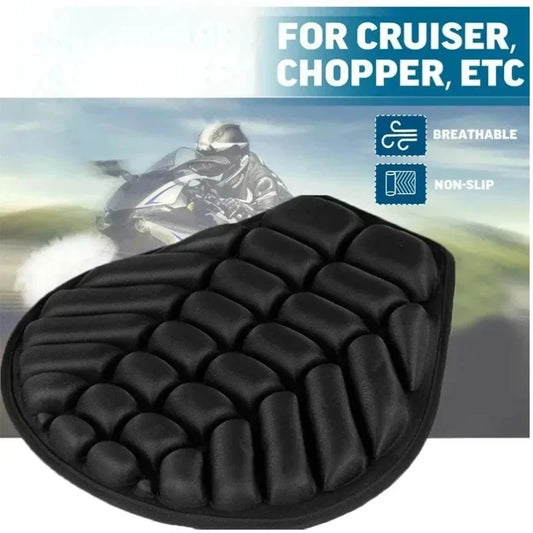 Motorcycle 3D Seat Cushion – Breathable EVA Comfort Cover