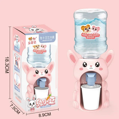 Cartoon Mini Water Cooler with Cup & Bottle