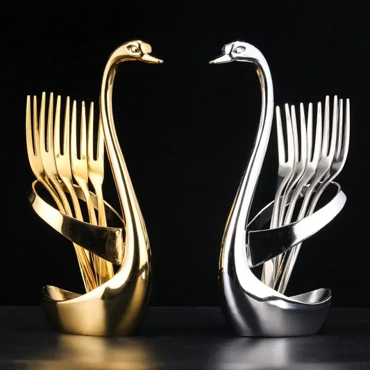Swan Tableware Holder Set