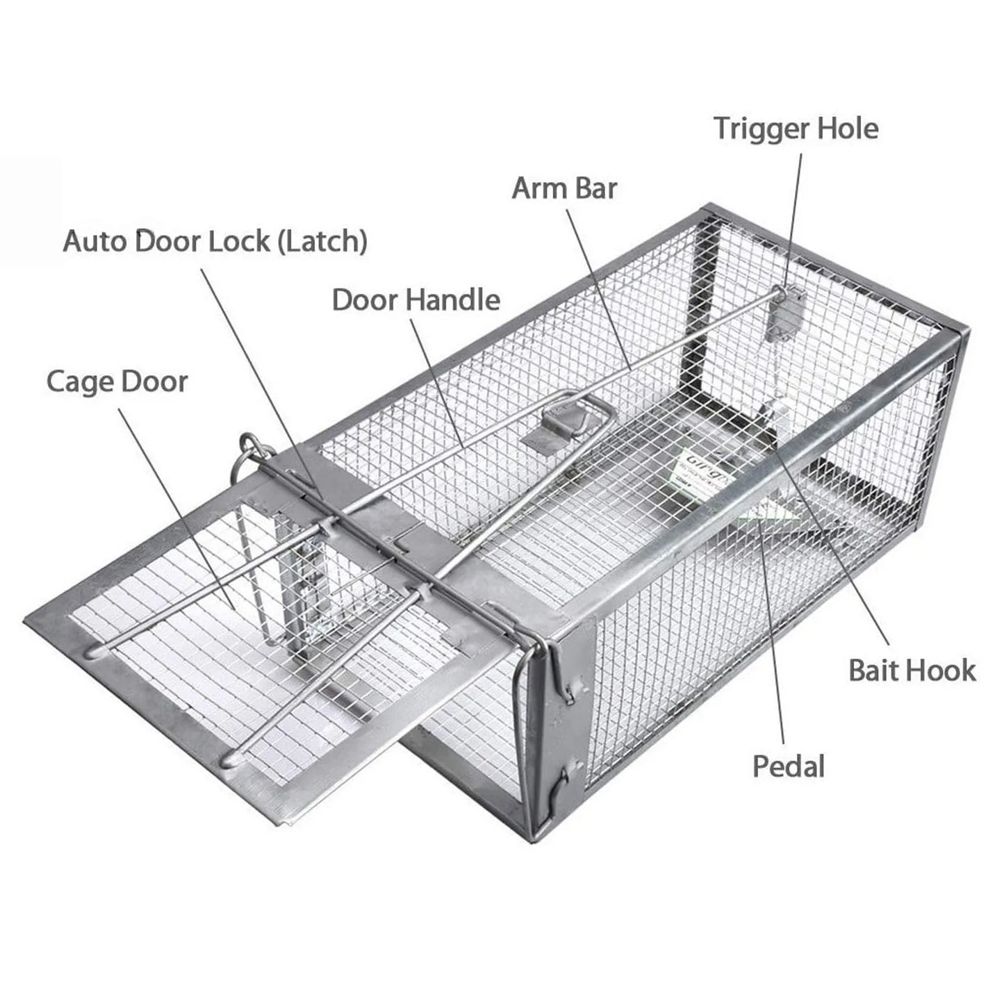 Humane Live Rodent Cage Trap