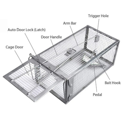 Humane Live Rodent Cage Trap
