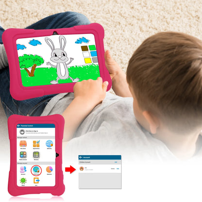 7-Inch Android Kids Tablet with Protective Case & Parental Controls