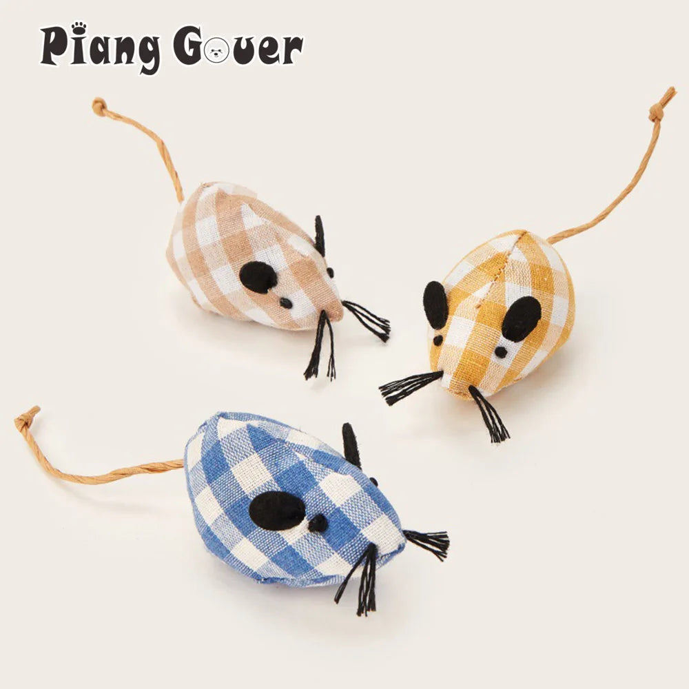 Plush Mouse Catnip Cat Toy for Kittens & Cats