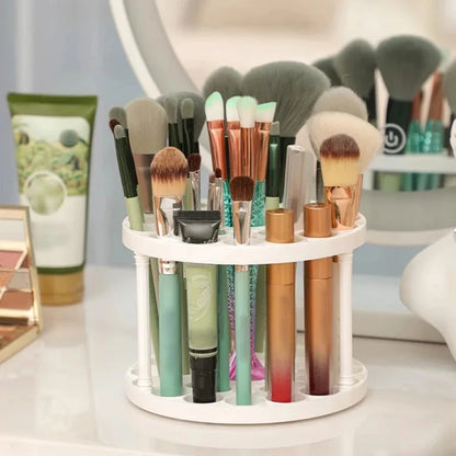 Rotating Makeup Brush Holder with 45 Holes