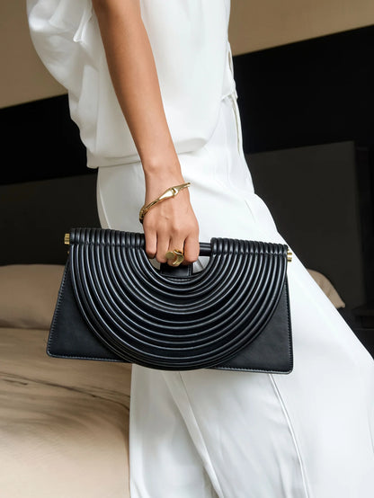 Gold Handwoven Evening Handbag