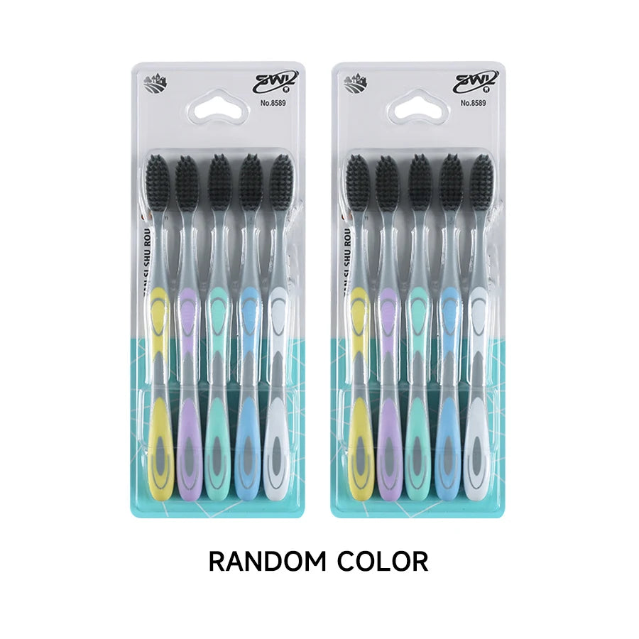Bamboo Charcoal Soft Toothbrush Set