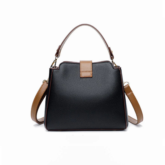 Small Designer-Style Shoulder Handbag with Zip Closure