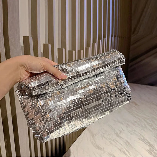 Women’s Sequin Envelope Clutch Bag