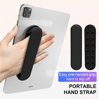 Silicone Tablet & Phone Hand Grip with Wrist Strap