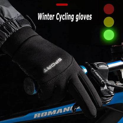 Winter Fleece Cycling Gloves