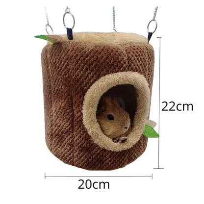 Tree Stump Hamster Hanging Nest