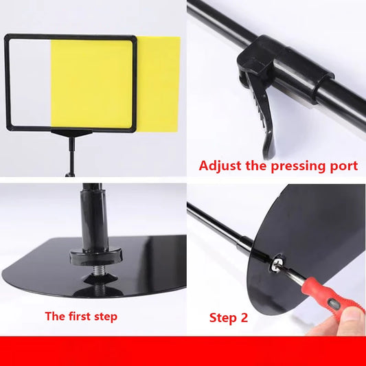 Adjustable Retail Price Display Stand
