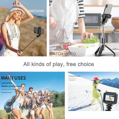 4 In1 Wireless Bluetooth Selfie Stick Tripod Phone Stand