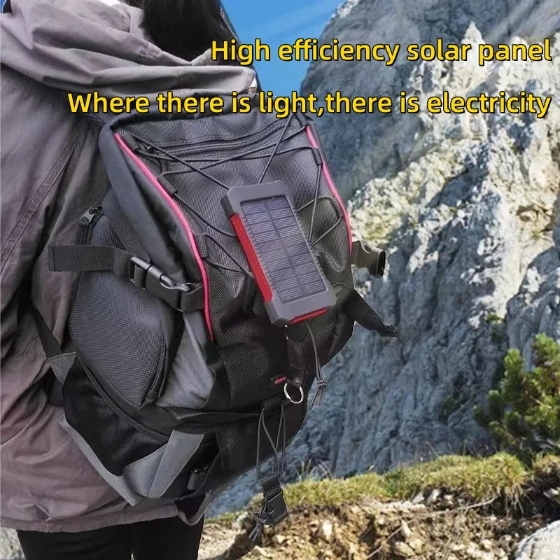 Solar Power Bank with Flashlight