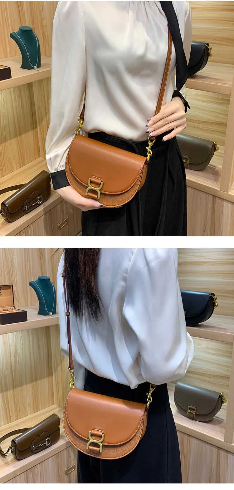 Vintage Leather Diaper Bag