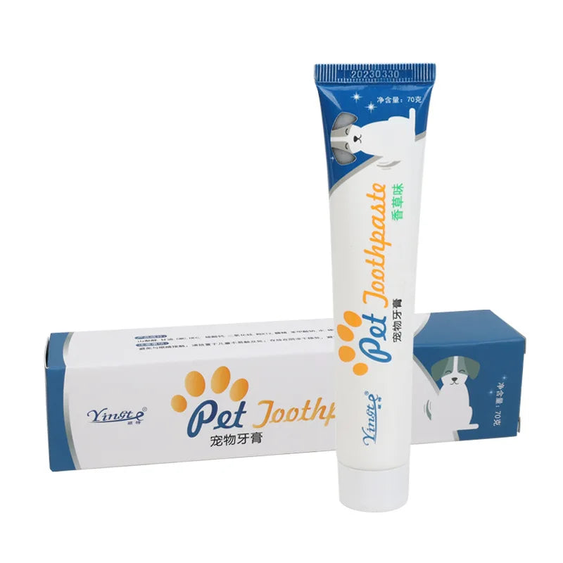 Pet Toothbrush & Toothpaste Set for Dogs and Cats
