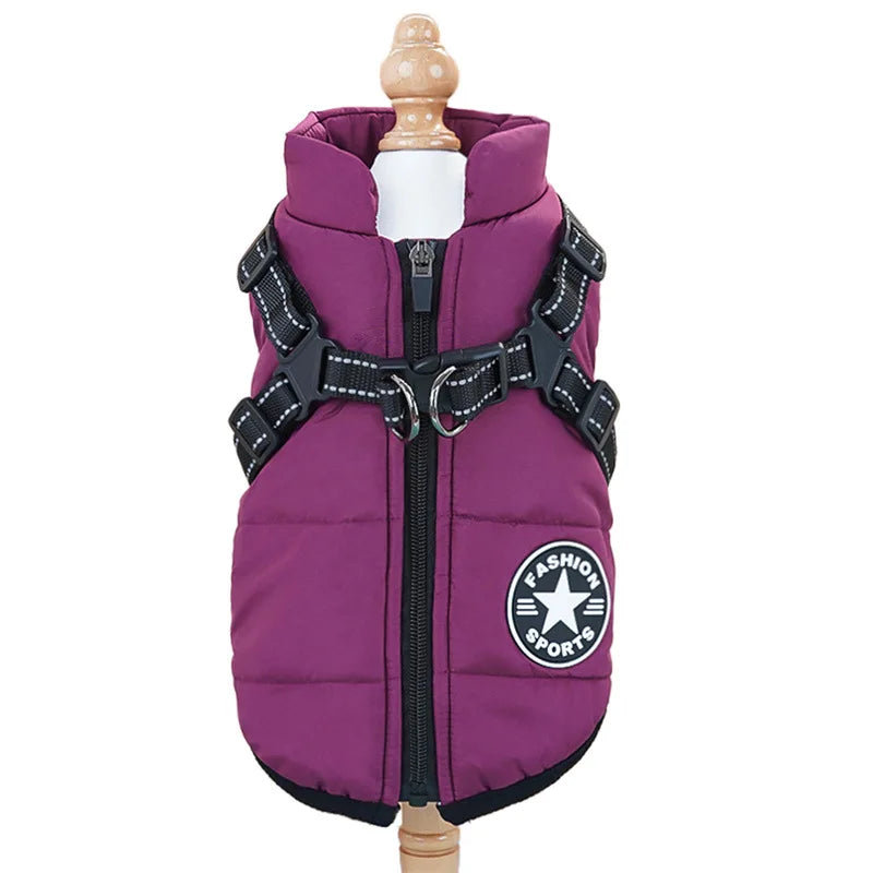 Waterproof Dog Winter Harness Coat
