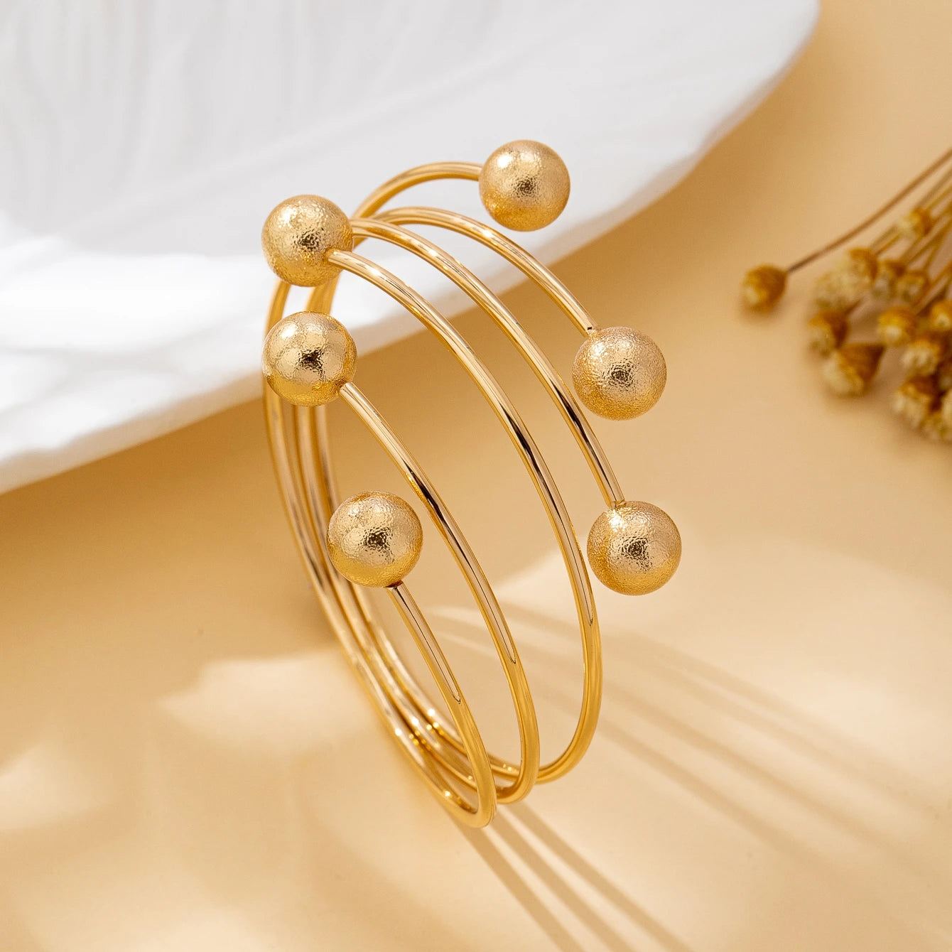 Women’s Ball Multi-Layer Cuff Bracelet