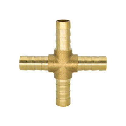 Brass Hose Barb Connector – Y, Cross & Multi-Way Fittings