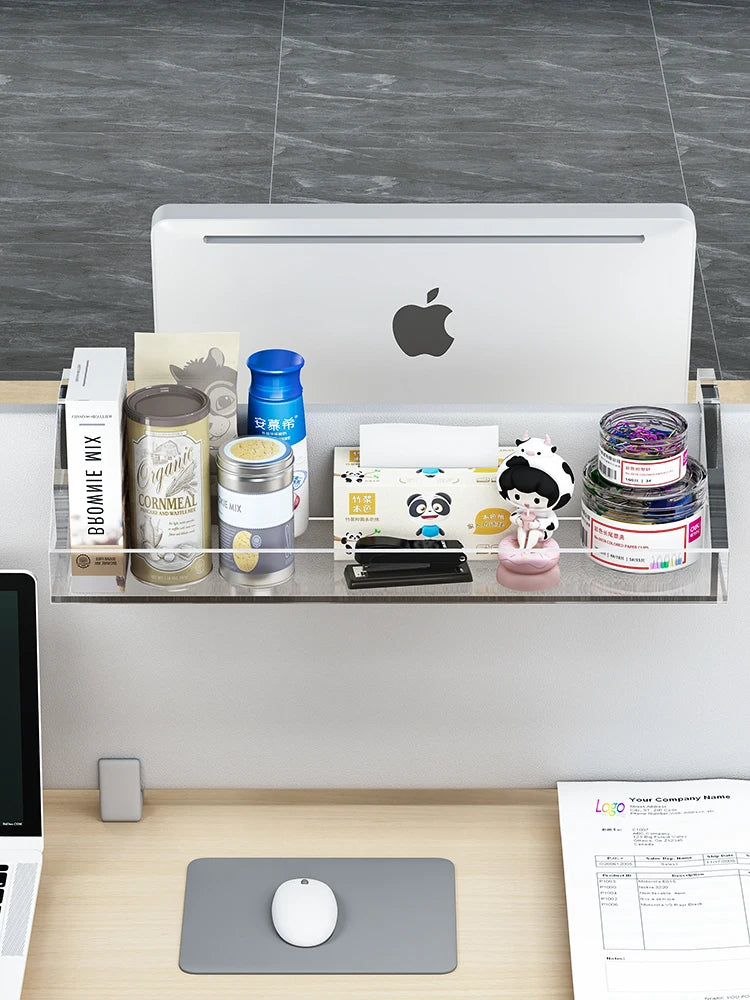 Hook-On Desk Organizer Shelf