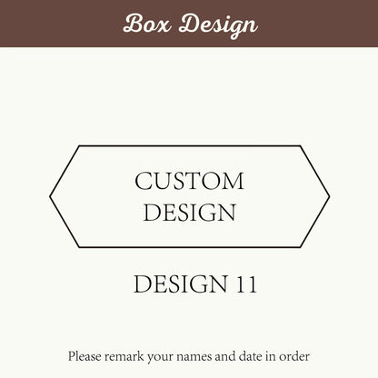 Personalized Wooden Double Ring Box with Clear Window