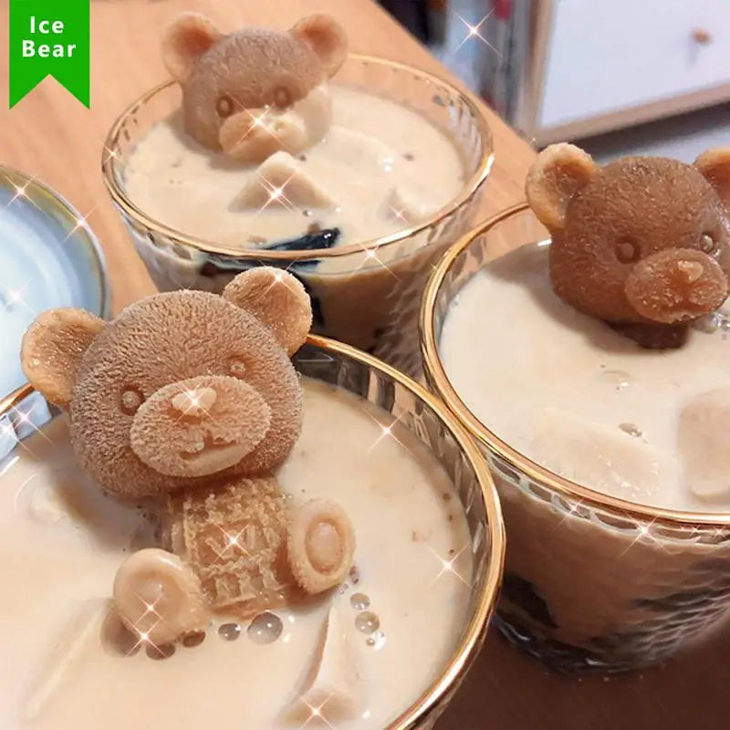 3D Teddy Bear Silicone Ice & Chocolate Mould