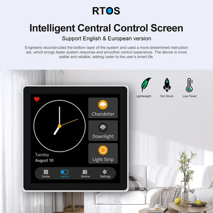 Smart Zigbee Touch Screen Scene Control Panel